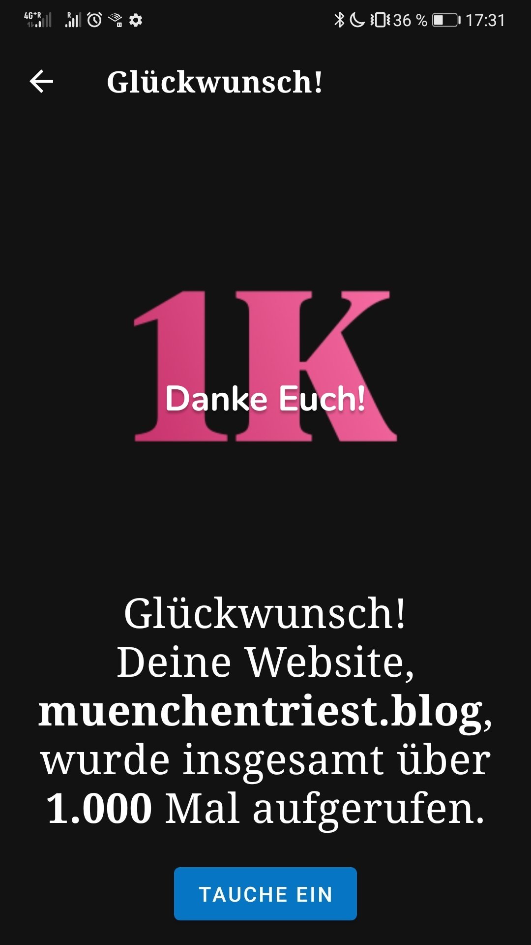 Danke Euch!